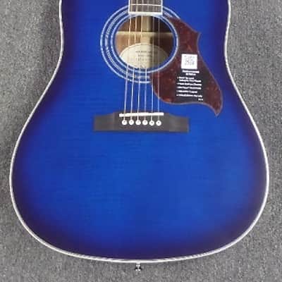 Epiphone Hummingbird Artist Acoustic Guitar Blueburst image 2