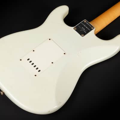 2012 Fender Custom Shop '69 Reissue Stratocaster Relic MN - Olympic White | USA Limited Edition 1 / 30 Reverse Headstock Abigail Ybarra Handwound Pickups Jimi Hendrix Style | CoA OHSC image 13