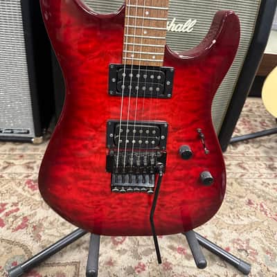 Squier Stagemaster HH - Red - Quilted Top image 1
