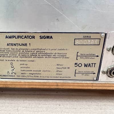 Doina Sigma Vintage '70s 50W Tube Amplifier image 4