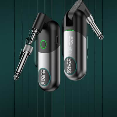 Swiff ws80 Mini Wireless System Receiver and Transmitter,6.35/3.5mm interface,price include the import duty for US buyer