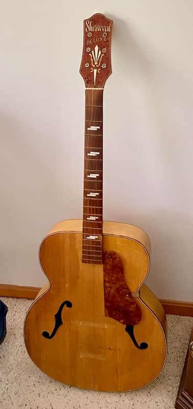 Sherwood Archtop Acoustic Guitar Husk Circa 1950 image 1