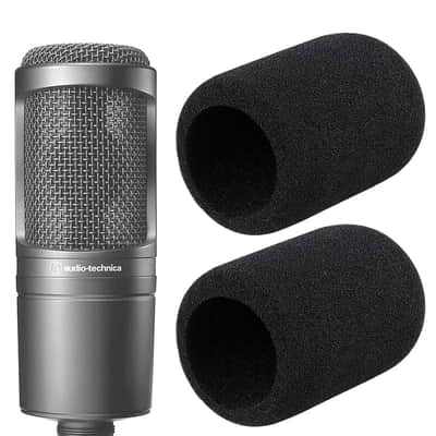 Audio-Technica At2020 Pop Filter - 2 Pcs At2020 Microphone Windscreen For Audio Technica At2020 And At-2035 At-2050 Atr2500 Atr2500X At-4040 Microphones (Black)