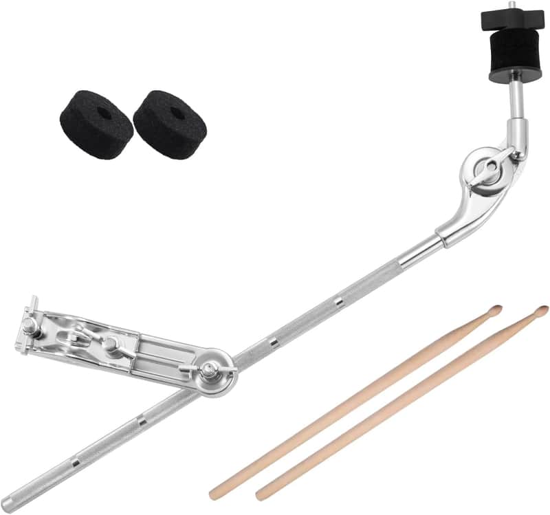 Cymbal Boom Arm Cymbal Boom Holder with Clamp, Grabber Cymbal Arm with 17" Solid Boom Arm, 360°Cymbal Extension Mount Clamp for Splash, Crash, and Effects Cymbals image 1
