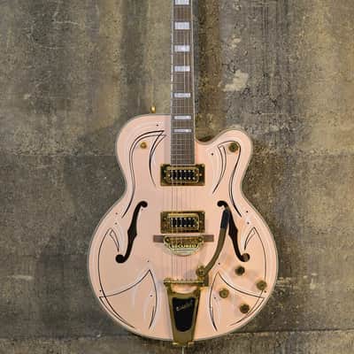 Gretsch Crazy Rare Tim Armstrong - Man Salmon Gretsch G5191TMS -Hot Rod Walt Pinstriped Original- with Hard Case image 6