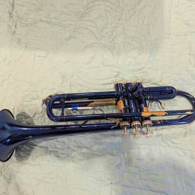 blue Merano Student Beginner Trumpet with Mouthpiece and Carrying Case image 21