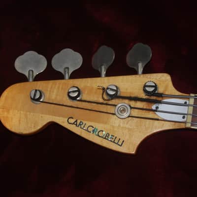 CarloRobelli Jazz Bass 1970s Tobacco Burst Left Hand Bass Guitar image 3