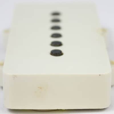 Vintage 1973 Fender Jazzmaster Gray Bottom Neck Pickup with Original White Cover image 4