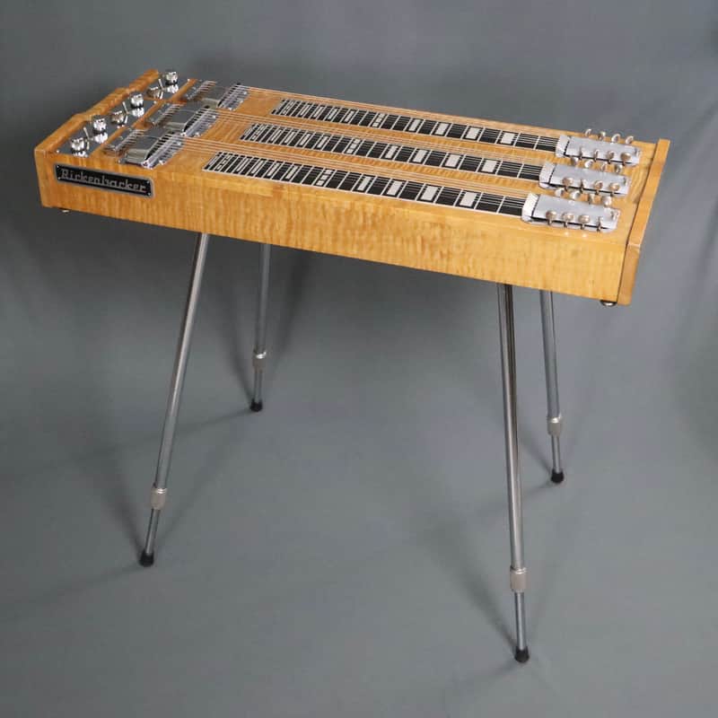 1957 Rickenbacker CW-758 Triple Neck LONG SCALE T8 Console Steel Guitar FIGURED MAPLE image 1