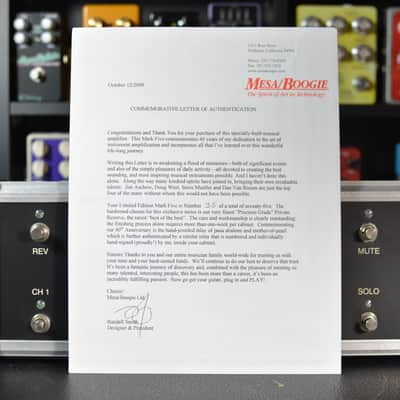 Mesa Boogie Mark V 40th Anniversary Limited Edition Koa 3-Channel 90-Watt 1x12" Guitar Combo image 20