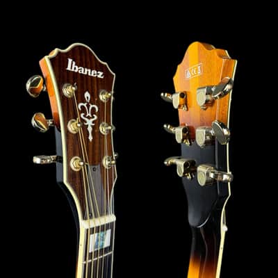 Ibanez AF155-AYS Antique Yellow Sunburst Artstar Semi Acoustic Guitar W/ Case image 6