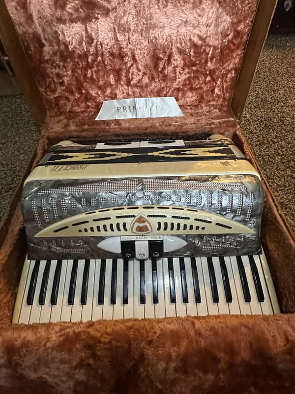 Vintage Princetti 120 Bass Accordion and Case image 1