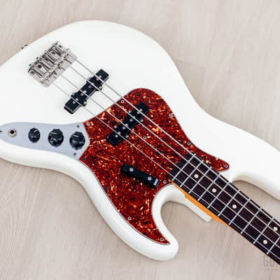 2006 Fender American Vintage '62 Jazz Bass Olympic White w/ Lindy Fralin Split Jazz Pickups image 9