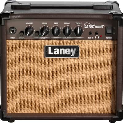 NEW 2023 Laney LA15C 15-Watt 2x5" Acoustic Guitar Combo - Brown image 2