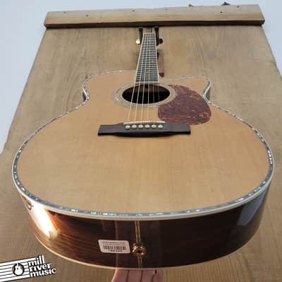 Zager 80ce OM Acoustic Electric Guitar Used image 3