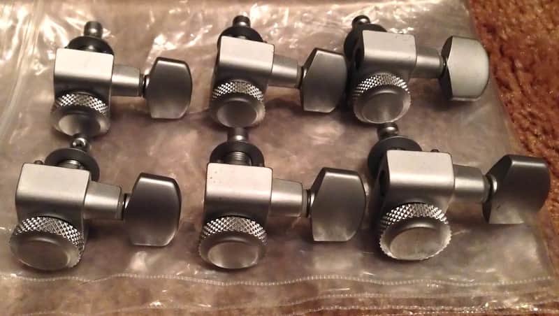 Fender\Schaller Brushed Satin Chrome Locking Tuners - Deluxe\Plus Strat & Tele image 1