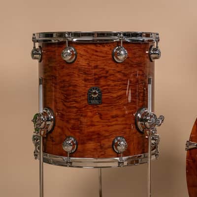 Natal Natural Bubinga Bop Drum Set 14x18 8x12 14x14 and 5x13 image 6
