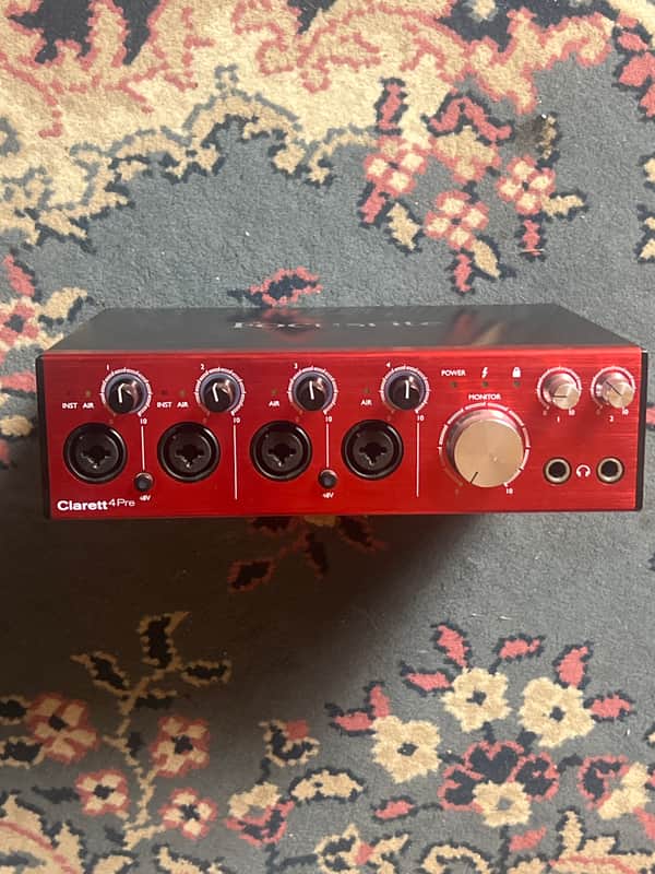 Focusrite Clarett 4Pre Thunderbolt Audio Interface | Reverb