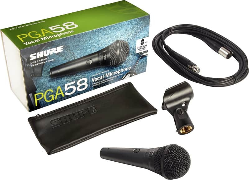 Shure PGA58-XLR Vocal Microphone w/ XLR Cable image 1