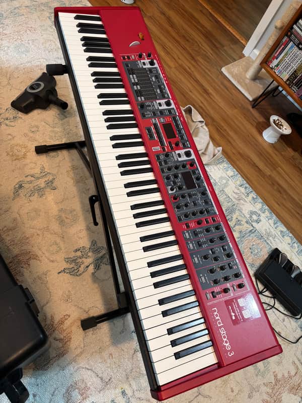 Nord Stage 3 HA88 with Nord Triple Pedal + Hardshell Case image 1