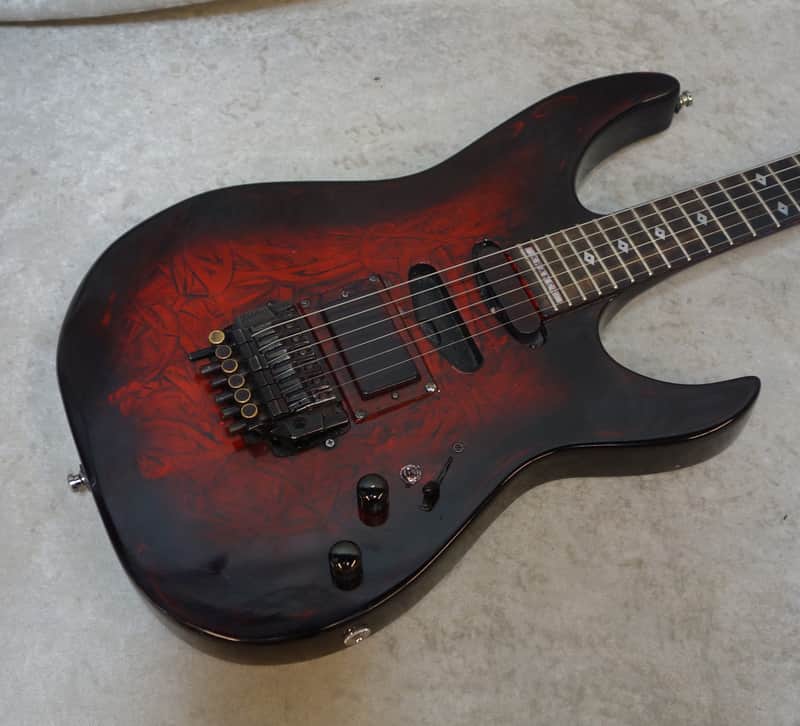 1980's USA Kramer American Stagemaster in DIY transparent red image 1