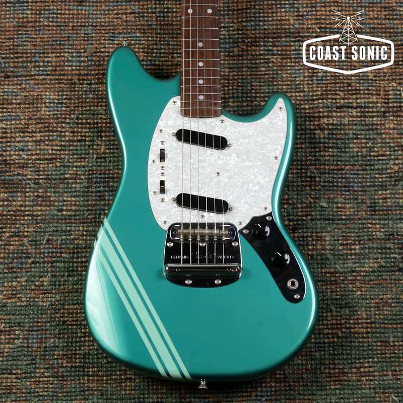 2006 Fender '69 Competition Mustang MG69-85CO Ocean Turquoise Metallic Matching Headstock CIJ Japan image 1