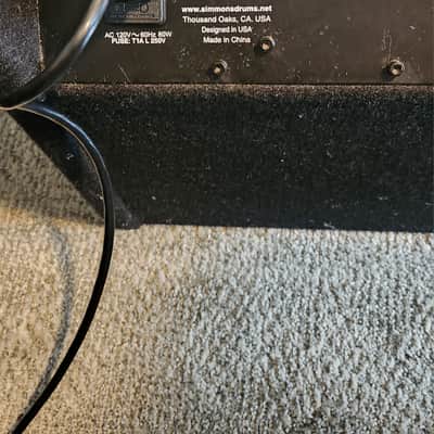 Simmons DA50 Electronic Drum Set Monitor 2010s - Black image 3