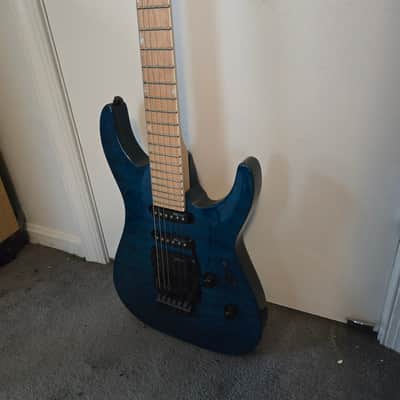ESP LTD MH-203QM - See Thru Blue image 8