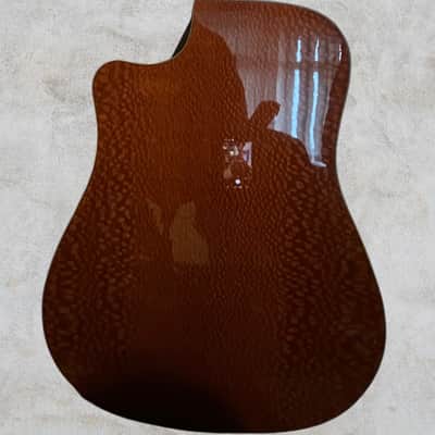 Fender FA-325CE Dreadnought Exotic Dao 2022 - 3-Tone Sunburst image 5