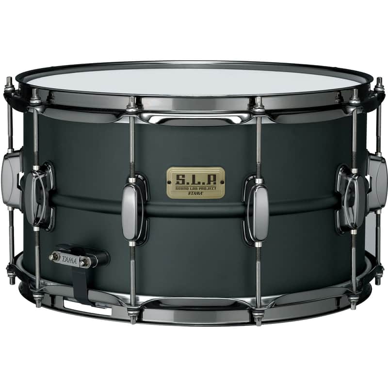 Tama S.L.P. Series Big Black LST148 8x14 Steel Snare Drum image 1