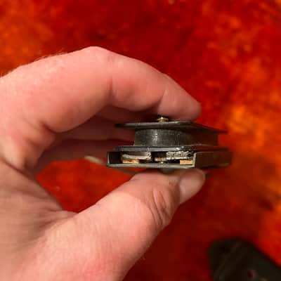 Vintage Gibson P90 Pickup 1950’s Black Bobbin Dogear w Cover Les Paul Es175 Es350 image 9