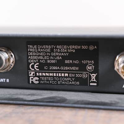 Sennheiser EM 300 G2 Wireless Receiver - 518-554 MHz (NO POWER SUPPLY)-Wireless CG01BP2 image 10