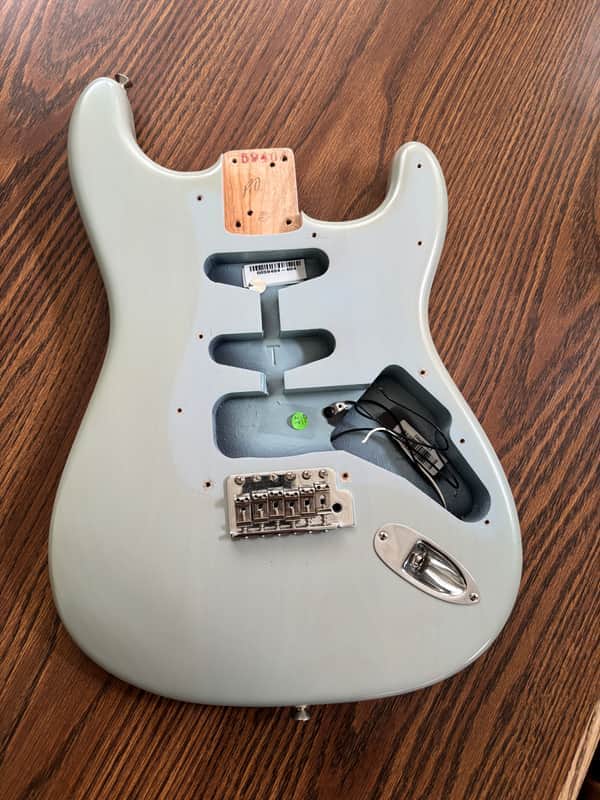Fender USA Highway One American Strat body with bridge 2007 - Daphne Blue image 1