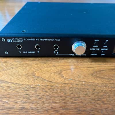 Grace Design m108 8-Channel Microphone Preamp with Dante 2016 - 2021 - Black image 2