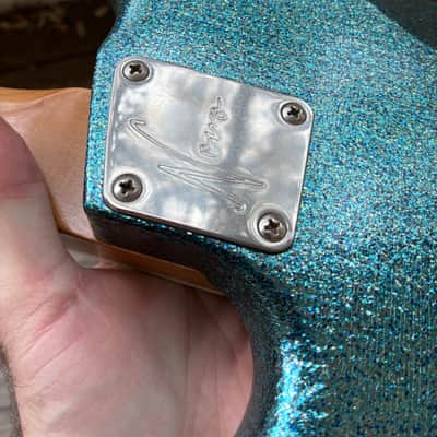 YouTube Vid in Description!! JD Simo’s Novo Serus J Merman Sparkle Modified original soft case electric guitar image 12