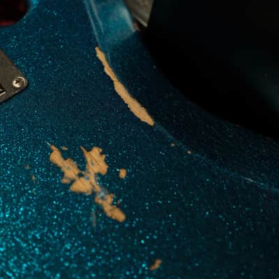 Fender 1964 Jazz Bass Relic - 2018 Blue Spkl image 8