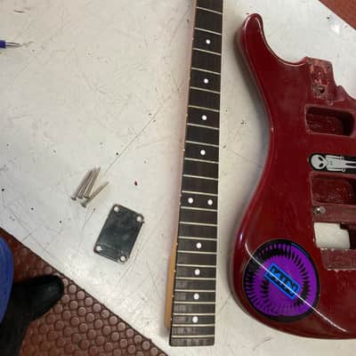 Kramer 300 HST parts project 1970,/80,s Refinish dark red image 1