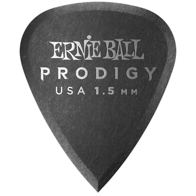 Ernie Ball Standard Prodigy Picks Black 1.5mm Bag of 6 image 1