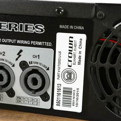 Crown XTi 2002 2-Channel Power Amplifier CG013CY image 10