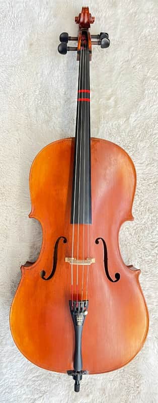 Giuseppe RTCE11/3MM 3/4 Size Student Cello w/ Bow & Carrying Bag – Very Good image 1