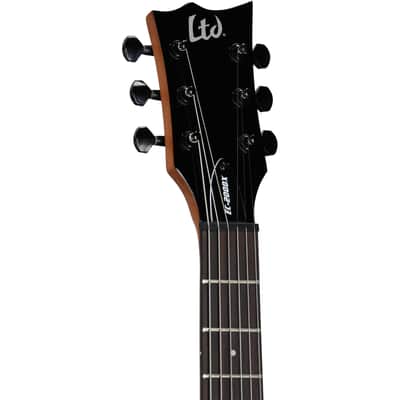ESP LTD EC-200DX FM Electric Guitar, Charcoal Burst image 4
