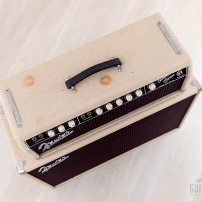 1962 Fender Bandmaster Vintage Pre-CBS Tube Amp Blonde w/ 2x12 Cab, Oxford 12L6 image 3