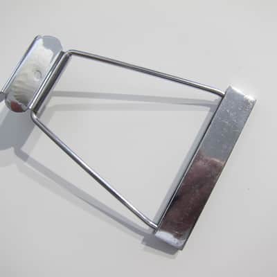 Gibson Acoustic 12 String Guitar Tailpiece Authentic Vintage Part Circa-1960s-Chrome image 1