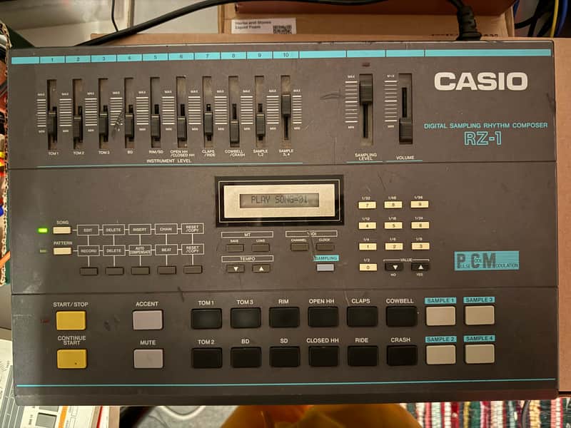 Casio RZ-1 Digital Sampling Rhythm Composer Electronic Drum Machine RZ-1 image 1