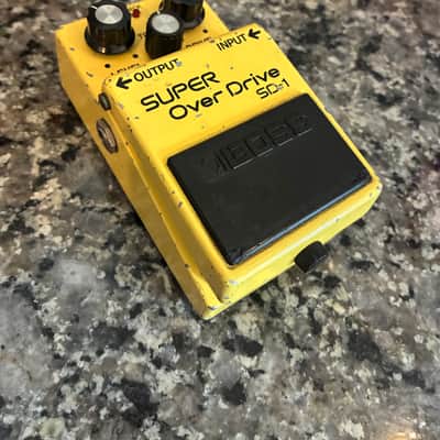 Boss SD-1 Super OverDrive NEC C4558C (Black Label) 1981 - 1988 - Yellow image 1