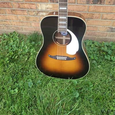 New Fender California Vintage King Acoustic-Electric Guitar - Sunburst Great Player & Sound All Solid Wood, Fishman Electronics image 2
