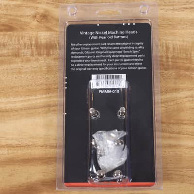 NEW Gibson PMMH-010 Vintage Nickel Machine Heads with Pearloid Buttons image 2