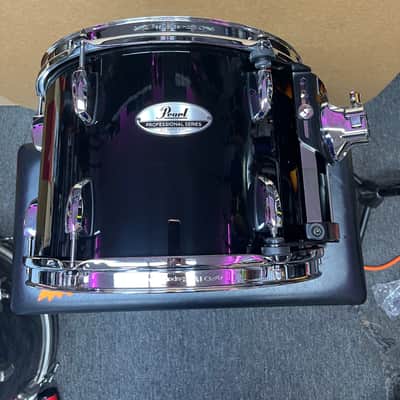 Pearl Professional Series 13"x9" Rack Tom W/Opti Mount & Super Hoop - Piano Black image 1