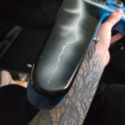 Dean Dimebag Dean from Hell CFH lightning bolt graphic + original hardshell case image 11