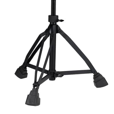 Rockville RDS51 All Black Double Braced Drum Throne 4" Padding, Lockable Height image 9